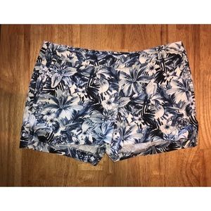H&M Floral Blue/White Shorts